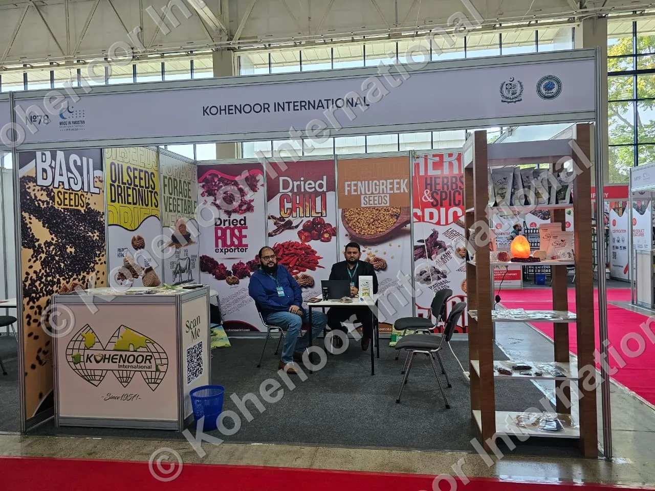 Kohenoor International exhibition booth basil oilseeds forage vegetable seeds