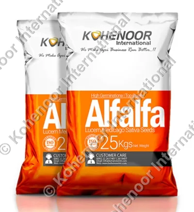 Kohenoor International classic orange white alfalfa bags 25kg